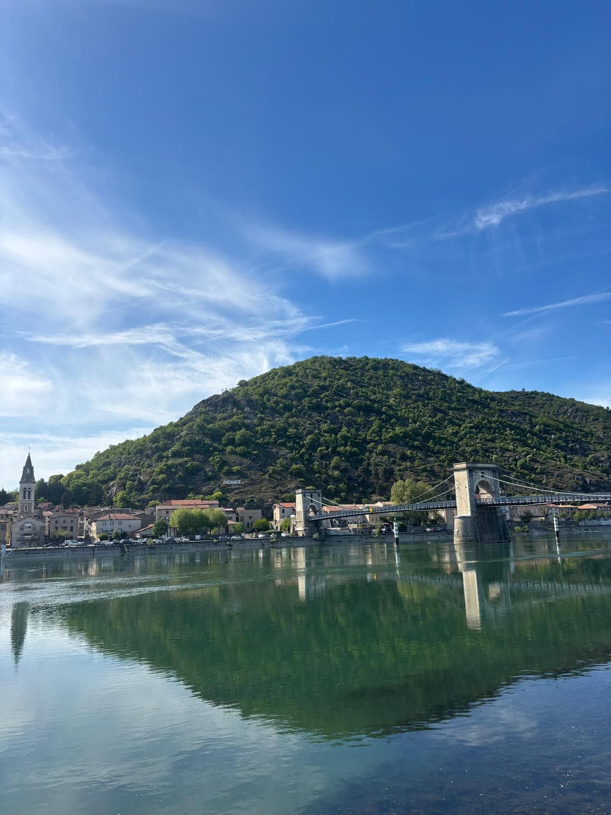 Vue sur le Rhône depuis La Pauz', Andancette